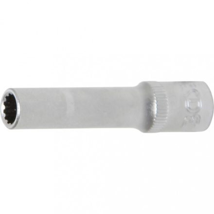 BGS technic Gola hlavica, Gear Lock, dlhá, 6,3 mm (1/4") račňa , 6 mm (BGS 10156)