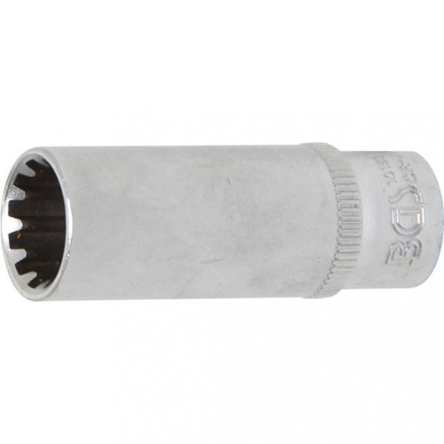 BGS technic Gola hlavica, Gear Lock, dlhá, 6,3 mm (1/4") račňa , 12 mm (BGS 10162)