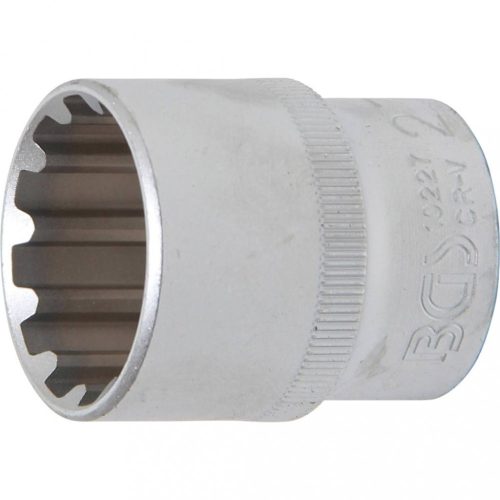 BGS technic Gola hlavica, Gear Lock | 12.5 mm (1/2") račňa | 27 mm (BGS 10227)