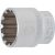 BGS technic Gola hlavica, Gear Lock | 12.5 mm (1/2") račňa | 30 mm (BGS 10230)