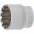 BGS technic Gola hlavica, Gear Lock | 12.5 mm (1/2") račňa | 32 mm (BGS 10232)