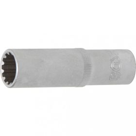   BGS technic Gola hlavica, Gear Lock, dlhá | 12.5 mm (1/2") račňa | 15 mm (BGS 10255)