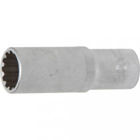   BGS technic Gola hlavica, Gear Lock, dlhá | 12.5 mm (1/2") račňa | 18 mm (BGS 10258)