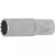 BGS technic Gola hlavica, Gear Lock, dlhá | 12.5 mm (1/2") račňa | 18 mm (BGS 10258)