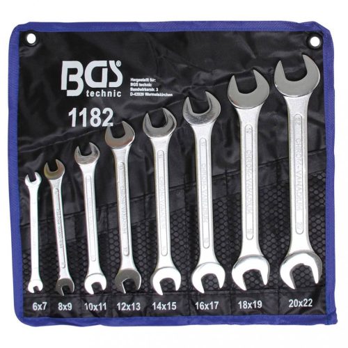 BGS technic Súprava vidlicových kľúčov, 6x7 – 20x22 mm, 8 ks (BGS 1182)