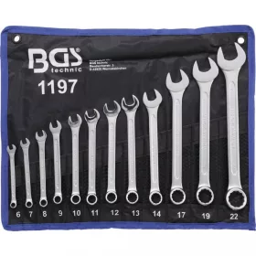   BGS technic Súprava kombinovaných kľúčov vidlica-očko, 6 - 22 mm, 12 ks (BGS 1197)
