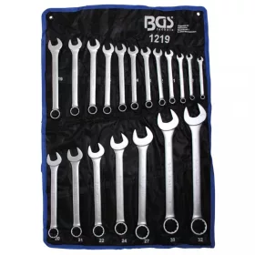   BGS technic Súprava kombinovaných kľúčov vidlica-očko, 8 – 32 mm, 19 ks (BGS 1219)