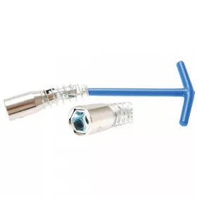   BGS DIY Sviečkový kľúč s T rukoväťou, výkyvná hlavica, šesťhran 16 mm / 20.8 mm (BGS 142)