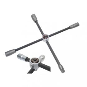   BGS technic Kľúč na kolesá, kríž, skladací | 17 x 19 - 21 x 12.5 mm (1/2") (BGS 1456)