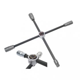   BGS technic Kľúč na kolesá nákladných áut, kríž, skladací | 24 x 27 x 32 x 20 mm (3/4") (BGS 1458)