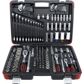   BGS DIY Sada nástrčných kľúčov | 6,3 mm (1/4") / 10 mm (3/8") / 12,5 mm (1/2") | 176-dielna (BGS 15217)