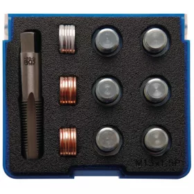   BGS technic Súprava na opravu závitov skrutiek na vypúšťanie oleja, M13 x 1.5 mm (BGS 156)