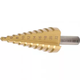   BGS technic Schodovitý vrták, titánový povrch | Ø 4 - 22 mm (BGS 1618)