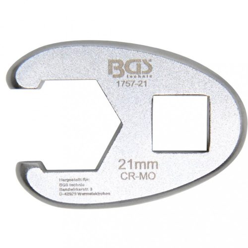 BGS technic Hlavica hollander kľúča | 12.5 mm (1/2") rukoväť | 21 mm (BGS 1757-21)