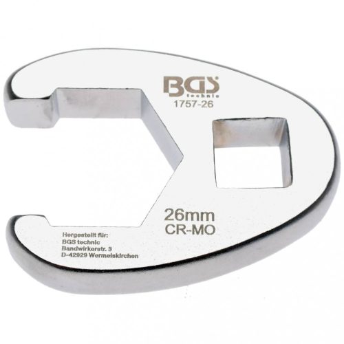 BGS technic Hlavica hollander kľúča | 12.5 mm (1/2") rukoväť | 26 mm (BGS 1757-26)