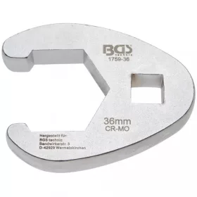   BGS technic Hlavica hollander kľúča | 10 mm (3/8") rukoväť | 36 mm (BGS 1759-36)
