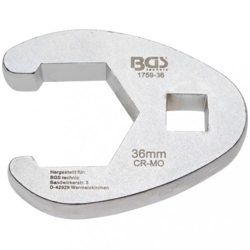 BGS technic Hlavica hollander kľúča | 10 mm (3/8") rukoväť | 36 mm (BGS 1759-36)