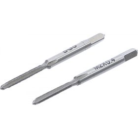   BGS technic Sada závitníkov | predrezávací a dokončovací závitník | M2 x 0,4 mm | 2-dielna (BGS 1900-M2X0-4-B)