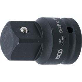   BGS technic Adaptér rázovej zásuvky | vnútorný štvorec 20 mm (3/4") - vonkajší štvorec 25 mm (1") (195)