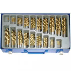   BGS technic Súprava špirálových vrtákov, HSS, titanový povrch, 1-10 mm, 170 ks (BGS 1994)