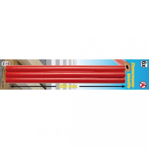 BGS DIY Súprava stolárskych ceruziekm, 250 mm, 6 ks (BGS 2071)