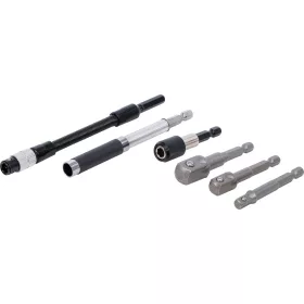   BGS DIY sada adaptérov a predĺžení pre vŕtačky, 6 ks (20819)