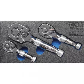   BGS technic Súprava rační (hrubá rukoväť) | 6.3 mm (1/4") / 10 mm (3/8") / 12.5 mm (1/2") | 3 ks (BGS 215)