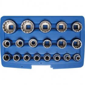   BGS technic Súprava gola hlavíc „Gear Lock” | 12.5 mm (1/2") račňa | 19 ks (BGS 2152)