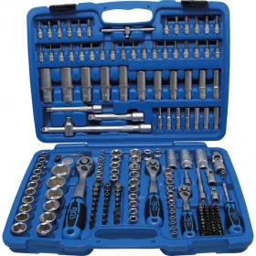   BGS technic Súprava gola, hlavice šesťhran | 6.3 mm (1/4") / 10 mm (3/8") / 12.5 mm (1/2") račne | palcové veľkosti, 192 ks (BGS 2245)