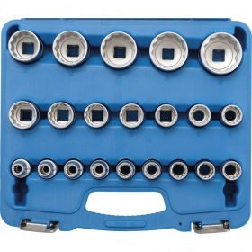  BGS technic Súprava gola hlavíc, 12-hran, extra dlhé | 12.5 mm (1/2") račňa | 8 - 36 mm | 21 ks (BGS 2267)