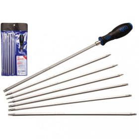   BGS technic Súprava skrutkovačov s vymeniteľnými hrotmi, na skrutky T-Star (pre Torx) / TS profil (pre Torx Plus) | 8 ks (BGS 2325)