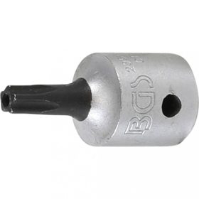   BGS technic Hlavica – bit „T-Star” bezpečnostná (s dierou) (pre Torx) | 6.3 mm (1/4") račňa | TS20 (BGS 2355-TS20)