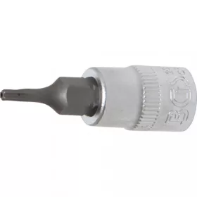   BGS technic Hlavica – bit „T-Star” bezpečnostná (s dierou) (pre Torx) | 6.3 mm (1/4") račňa | T8 (BGS 2356)