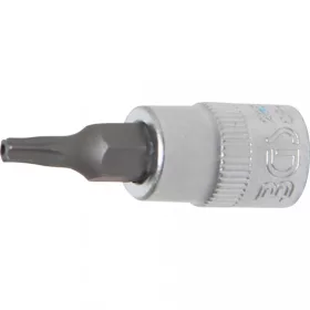   BGS technic Hlavica – bit „T-Star” bezpečnostná (s dierou) (pre Torx) | 6.3 mm (1/4") račňa | T15 (BGS 2358)