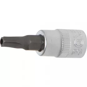   BGS technic Hlavica – bit „T-Star” bezpečnostná (s dierou) (pre Torx) | 6.3 mm (1/4") račňa | T27 (BGS 2361)