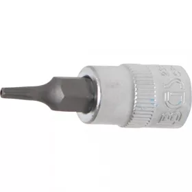   BGS technic Hlavica – bit „T-Star” bezpečnostná (s dierou) (pre Torx) | 6.3 mm (1/4") račňa | T9 (BGS 2364)