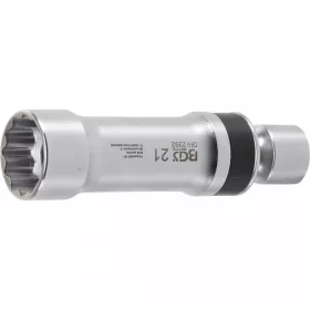   BGS technic Gola hlavica na zapaľovaciu sviečku s prídržnou pružinou, 12-hran | 21 mm, 10 mm (3/8") račňa (BGS 2392)