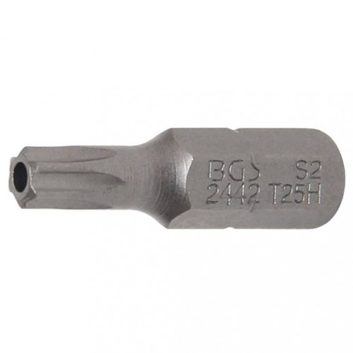 BGS technic Bit | 6.3 mm (1/4") uchytenie | T-Star bezpečnostný (s dierou) (pre Torx) T25 (BGS 2442)