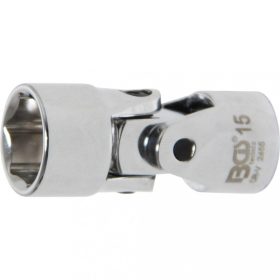   BGS technic Univerzálna gola hlavica s kĺbom, šesťhran | 10 mm (3/8") račňa | 15 mm (BGS 2455)