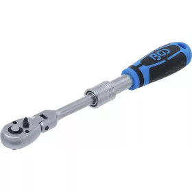   BGS technic Obojstranná račňa, výsuvná, ohýbateľná | 6,3 mm (1/4") | 210 – 250 mm (25125)