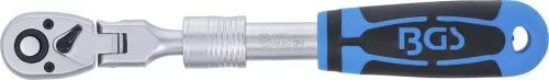 BGS technic Obojstranná račňa, výsuvná, ohýbateľná | 6,3 mm (1/4") | 210 – 250 mm (25125)