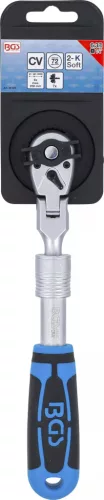 BGS technic Obojstranná račňa, výsuvná, ohýbateľná | 6,3 mm (1/4") | 210 – 250 mm (25125)