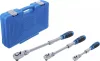 BGS technic Sada reverzibilných račňových kľúčov | výsuvná, uhlová | vonkajší štvorhran 6,3 mm (1/4") - 10 mm (3/8") - 12,5 mm (1/2") | 3-dielna (25128)