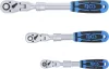 BGS technic Sada reverzibilných račňových kľúčov | výsuvná, uhlová | vonkajší štvorhran 6,3 mm (1/4") - 10 mm (3/8") - 12,5 mm (1/2") | 3-dielna (25128)