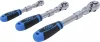 BGS technic Sada reverzibilných račňových kľúčov | výsuvná, uhlová | vonkajší štvorhran 6,3 mm (1/4") - 10 mm (3/8") - 12,5 mm (1/2") | 3-dielna (25128)