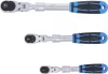 BGS technic Sada reverzibilných račňových kľúčov | výsuvná, uhlová | vonkajší štvorhran 6,3 mm (1/4") - 10 mm (3/8") - 12,5 mm (1/2") | 3-dielna (25128)