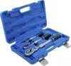 BGS technic Sada reverzibilných račňových kľúčov | výsuvná, uhlová | vonkajší štvorhran 6,3 mm (1/4") - 10 mm (3/8") - 12,5 mm (1/2") | 3-dielna (25128)