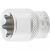 BGS technic Gola hlavica, Typ-E | 10 mm (3/8") račňa | E20 (BGS 2715)