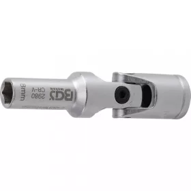   BGS technic Gola hlavica kĺbová, šesťhran | 10 mm (3/8") račňa | 8 mm (BGS 2980)