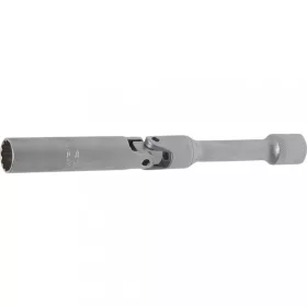   BGS technic Gola hlavica na zapaľovaciu sviečku s kĺbom, extra dlhá 180 mm, 12-hran | 14 mm, 10 mm (3/8") račňa (BGS 2987)
